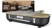 [King of the Camps] Portable Charcoal Grill - Tabletop Barbecue For Outdoor Cooking - Outdoor Travel Portable BBQ Grill For Camping - Mini Charcoal Grill For Camping Cooking