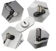 Laptop Tablet Anti-Theft Round Lock Key Hole for IPad Macbook Notebook