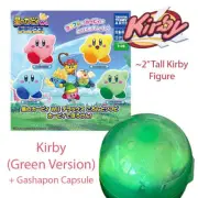 GREEN KIRBY - Kirby's Dreamland Wii Deluxe KORONTO Sofubi GASHAPON Figure (NEW)