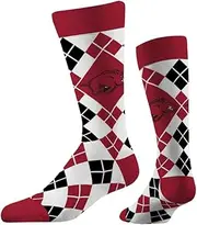 Strideline NCAA Mens Argyle Dress Socks-Team Colors-One Size Fits Most -M/L (8-12)