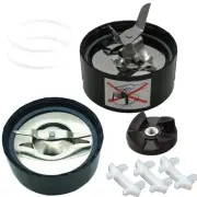 Replacement Ice crusher blade and Flat blade with gasket,Gear &Rubber Shock P...