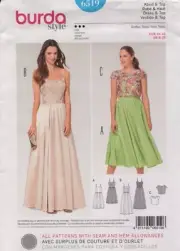 Burda Sewing Pattern 6519 Burda Style Dress and Top Sewing Pattern Size 8-20