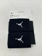 Nike Basketball Jordan Wristbands Band Black New Jumpman Dri-Fit White Black