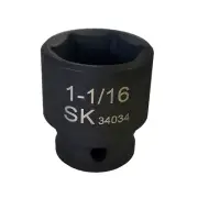 SK Hand Tools 34034 - 1/2" Dr. 10/16" 6pt Standard Fractional Impact Socket