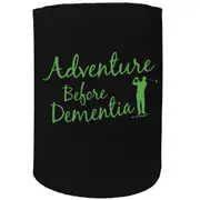 Alcohol Stubby Holder - Golf Adventure Before Dementia - Funny Novelty Birthday Gift Joke Beer