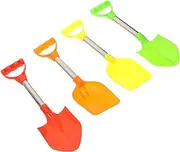 JUMPLAWN 4Pcs Beach Shovel Portable Sand Digging for Outdoor Fun Creative Summer Activities for Boys for Beach Parties and