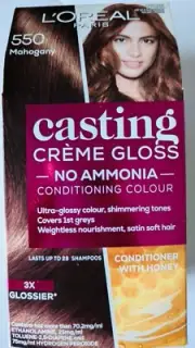L'Oreal Casting Creme Colour Gloss Hair Dye 550 MAHOGANY W/ Honey FREE Post