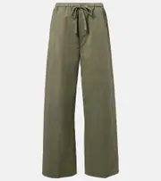 [Citizens of Humanity] Citizens of Humanity Aurora cotton and linen wide-leg pants AU 16 green