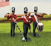 BRITAINS BRITISH REGIMENTS 47104 U.S. WAR OF 1812 INFANTRY FIELD MUSIC
