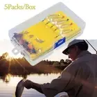 5Packs/Box Fly Butterfly Bait Fish Bait Set Sequins Line Group Suit