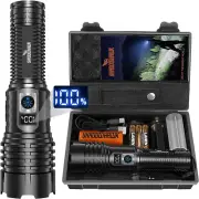 LED Torch Rechargeable Flashlight, Shadowhawk 20000 Lumens XHM77.2 Super Brig...