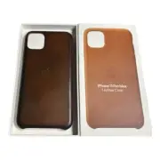 Apple iPhone 11 Pro Max Leather Case - Brown