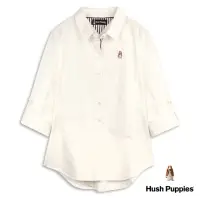 在飛比找momo購物網優惠-【Hush Puppies】女裝 襯衫 素雅小狗標長袖襯衫(