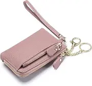 [HAMKVBPR] Women Coin Purse Women's Purse Leather Multi-Function Ins Hand Carry Purse Women Small Wallet(Color:Pink Purple)