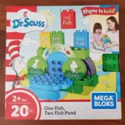 Mega Bloks Dr. Seuss One Fish Two Fish Pond Rhyme To Build Blocks Construx