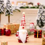 Christmas Gnome Holding Candy Cane Shelf Sitter