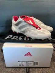 BNIB Adidas Predator Precision Remake Boots Beckham White Red Size US9 UK8.5