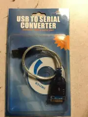 3Ft Translucent USB 2.0 to DB9 RS232 Serial Converter 9 Pin Adapter Cable PDA