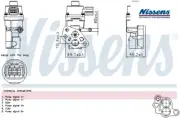 EGR GAS RECIRCULATION VALVE NIS98365 NISSENS I