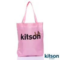 在飛比找Yahoo奇摩購物中心優惠-kitson L.A.-LOGO購物袋/托特包 粉紅