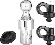 NAKANEKO 60640 Puck System Gooseneck Hitch Kit Compatible Trucks - 38000 lbs, 2-5/16-Inch Ball
