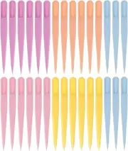 TEHAUX 100Pcs Eyelash Tweezers Set Multi Color Durable Eyelash Clamps Versatile Eyebrow Plucking Tools for Men and Women Lightweight and Portable for Makeup Application