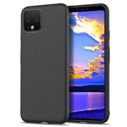 2 Pcs Stripe Texture TPU Case for Google Pixel 4 (Black)