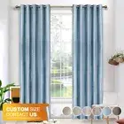 Curtain Wonderland Bamboo Blockout Eyelet Curtain 220cm or 250cm Drop