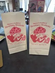 Vintage Strawberry Shortcake Paper Lunch Bags