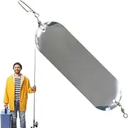 Fishing Flashers for Salmon Trolling - Fishing Dodger Salmon Fishing Dive 4.5 Inch | Metal Boards and Flash Lights, Salmon Fishing Flashing for Fishing