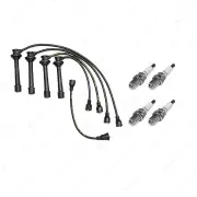 4 NGK Spark Plugs + Bosch Ignition Leads Kit for Suzuki Vitara SE416 TA02C TA02V