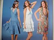 Burda Young Sew Pattern #8045 Backless Hollywood-style Summer Halter Dress 6-18