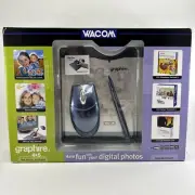 Photo Editor WACOM Graphire3 CTE-430/BO-A 4x5 Graphics Pad w/ Mouse & Pen NEW