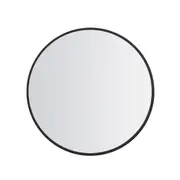 Traderight Wall Mirror Round Makeup Mirror Vanity Deco Bathroom Hallway Black 50/60/70/80CM