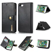 DG.Ming iPhone SE 2022 3rd Gen Detachable Folio Case Cover Apple [Black]