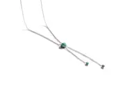 LuvMyJewelry Luv Me Green Aventurine Gemstone Sterling SIlver Adjustable Heart Women Necklace at Nordstrom One Size