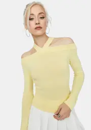 Lemon Typical Me Off The Shoulder Top