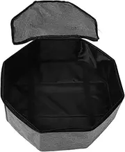 MUELODSIC Portable Foldable Hat Storage Bag for Travel Large Capacity Cowboy Hat Organizer for Men Women Stylish Space Efficient Design with Handle for Grey