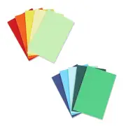 Quanerba 10 Pack A6 Notebooks Kraft Cover Colorful Rainbow Lined Pages 10 Colors