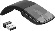 SENECESLI Foldable Arc Wireless Mouse, Silent Travel Mouse Rechargeable with Touch Control, USB Optical Computer Mice for PC Laptop, Plug and Play