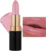 Diamond Glitter Lipstick, Diamond Glitter Lipstick Matte, Diamonds Lip Gloss Glitters Lipsticks Waterproof, Long-Lasting With Sparkling Finish For Party & Daily Wear (#01)