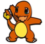 Pokemon 1 Inch Charmander Enamel Pin Orange Yellow Pins
