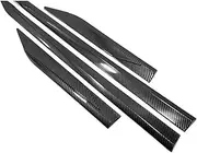 Compatible for Toyota RAV4 Hybrid XA50 2019-2023 Car Styling ABS Side Door Molding Body Trim Cover Stickers Strip Accessories(Black)