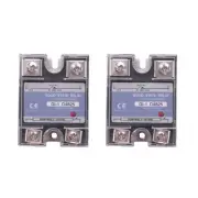 2X SSR 25A 3-32V DC to 24-480V AC Single Phase Solid State Relay DC Control4759