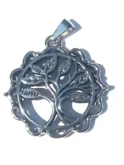Stainless Steel Tree of Life Pendant - Hope Faith Love Trust