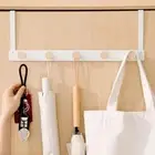 Space-Saving Over Door Hooks 5 Hooks Sundries Storage Rack Clothes