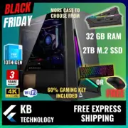 13th gen Intel Gaming PC 32GB RAM | 1TB M.2 SSD Desktop Computer