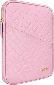 Lacdo Tablet Sleeve Case for 13 inch New iPad Air M3 M2 2025-2024, 13 inch New iPad Pro M4 2024, 12.9 inch New iPad Pro 6 5 4 3 with Magic Keyboard and Smart Keyboard Folio Protective Bag, Sakura Pink