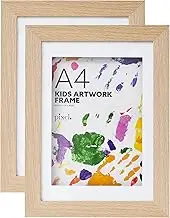Cooper & Co. Set of 2 A4 DIY Kids Art Frame Natural