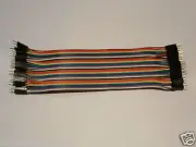 40pcs Dupont male to male GPIO cables for breadboard to Arduino jumpers